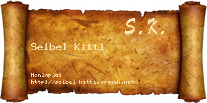 Seibel Kitti névjegykártya